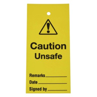 RS PRO Lockout Tag Plastic 110mm x 50mm 10 Per Pack 763-2106