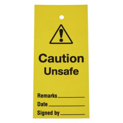 RS PRO Lockout Tag Plastic 110mm x 50mm 10 Per Pack 763-2106