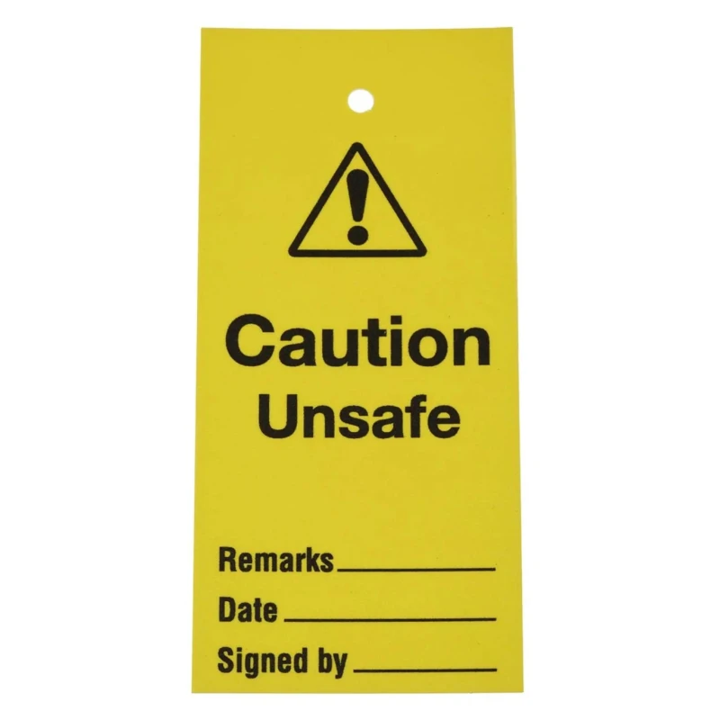 RS PRO Lockout Tag Plastic 110mm x 50mm 10 Per Pack 763-2106