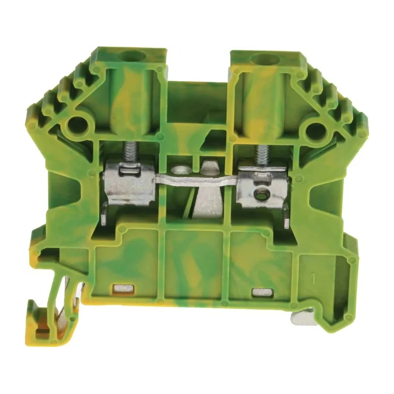 RND RS PRO Earth Terminal Block Green Yellow 2.5mm² 1-Level Screw Termination 5.1mm Pitch 762-2534