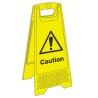 RS PRO Folding Hazard Warning Sign Caution Polyvinyl Chloride, 630mm x 300mm, English 763-2178