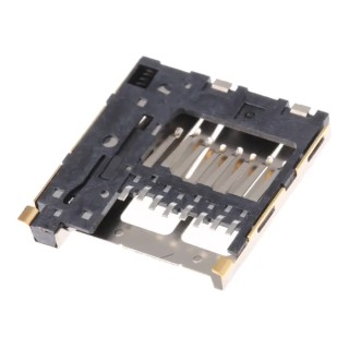 Wurth Elektronik 8 Way Push-Push MicroSD Memory Card Connector, Surface Mount 693071010811