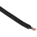 RS PRO Black 0.75 mm² Hook Up Wire, 18 AWG, 24/0.2 mm Strands, 100 m Length, Zero Halogen 763-7573