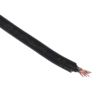 RS PRO Black 0.75 mm² Hook Up Wire, 18 AWG, 24/0.2 mm Strands, 100 m Length, Zero Halogen 763-7573