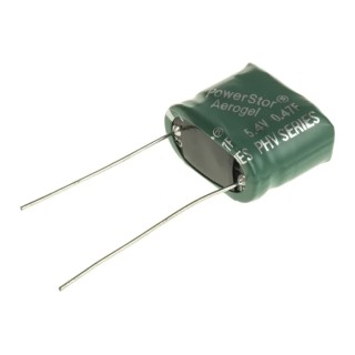 Eaton 0.47 F Electric Double Layer Supercapacitor, 5.4V dc, Cylindrical Through Hole PHV-5R4V474-R