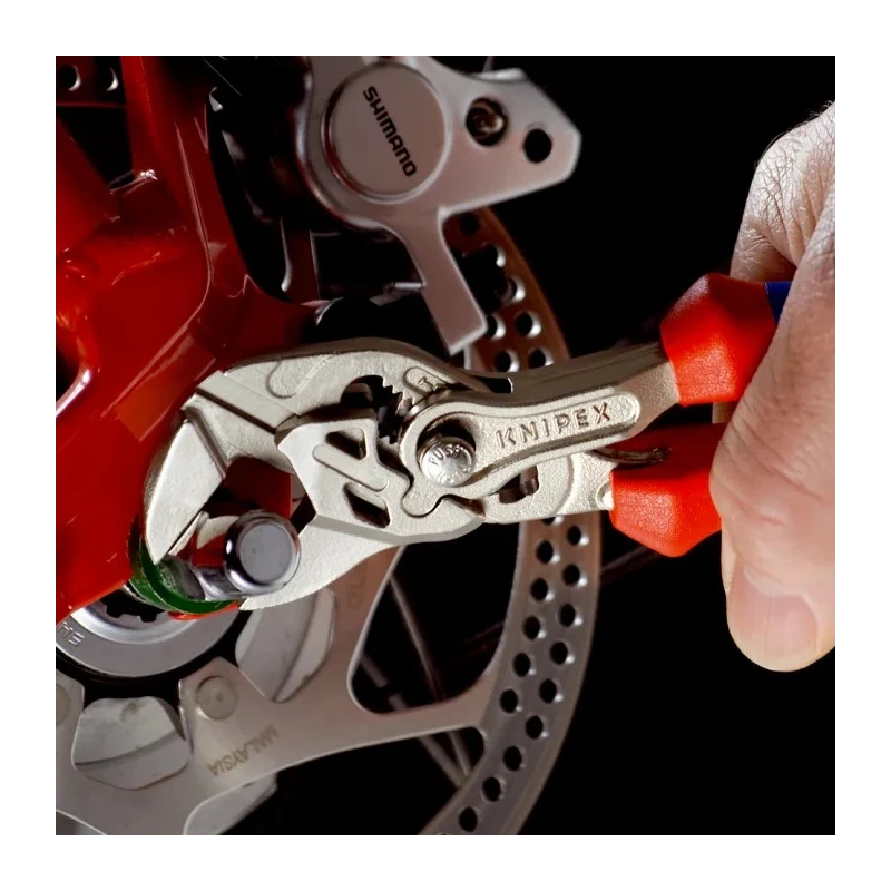 Knipex 1-Piece Plier Wrench Smooth Jaw, Chrome Vanadium Steel, Plastic Handle, 150mm Overall Length Model 86 05 150