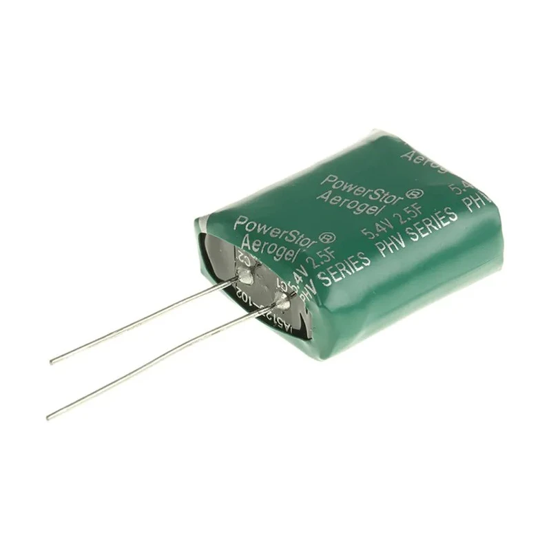 Eaton 2.5 F Electric Double Layer Supercapacitor 5.4 V dc Polar Through Hole Cylindrical PHV-5R4V255-R