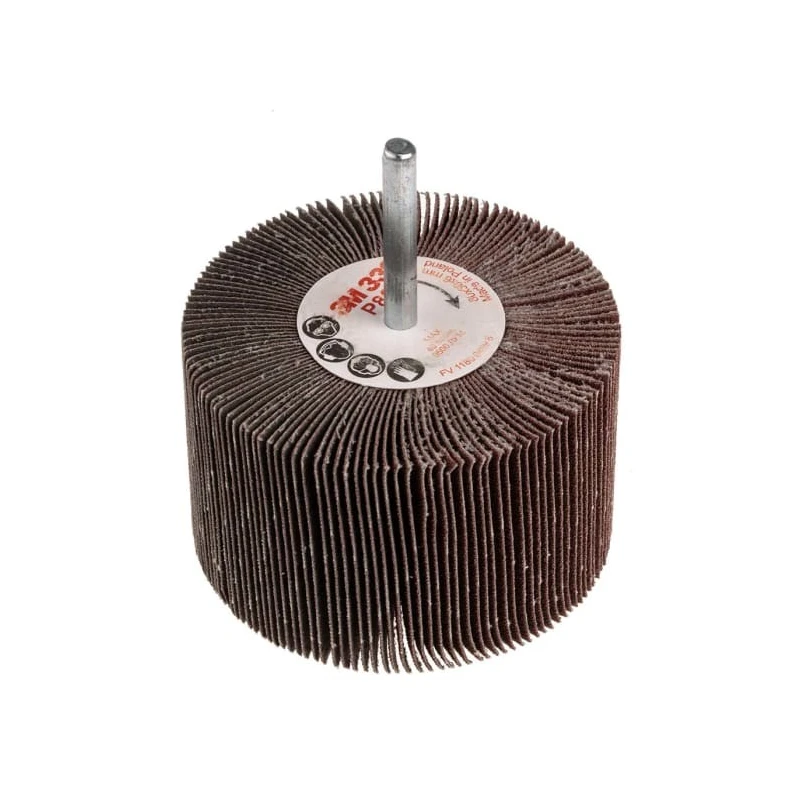 3M Aluminium Oxide Abrasive Wheel Flap Wheel 80 mm Diameter P80 Grit 339 FC110075924