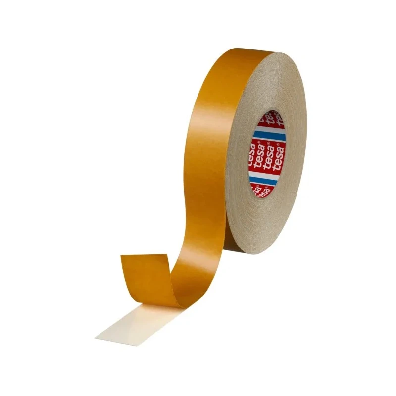 Tesa White Double Sided Cloth Tape, Adhesion Strength 7.6N/cm, Tensile Strength 80N/cm, Cloth Backing, 38mm x 04964-00033-00