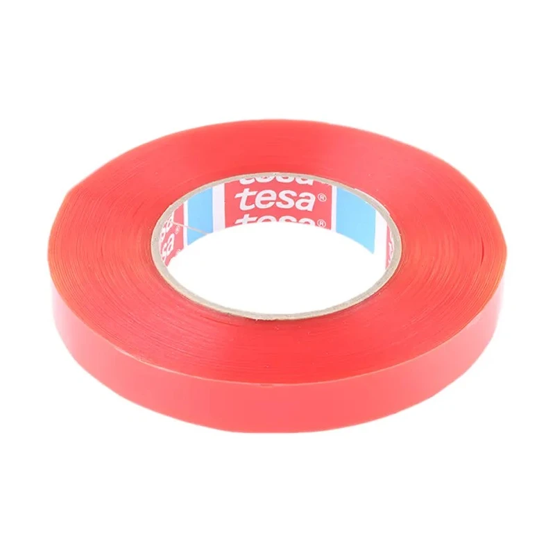 Tesa Transparent Double Sided Plastic Tape 19mm Width, 50m Length, Acrylic Adhesive, Polyethylene 04967-00011-06