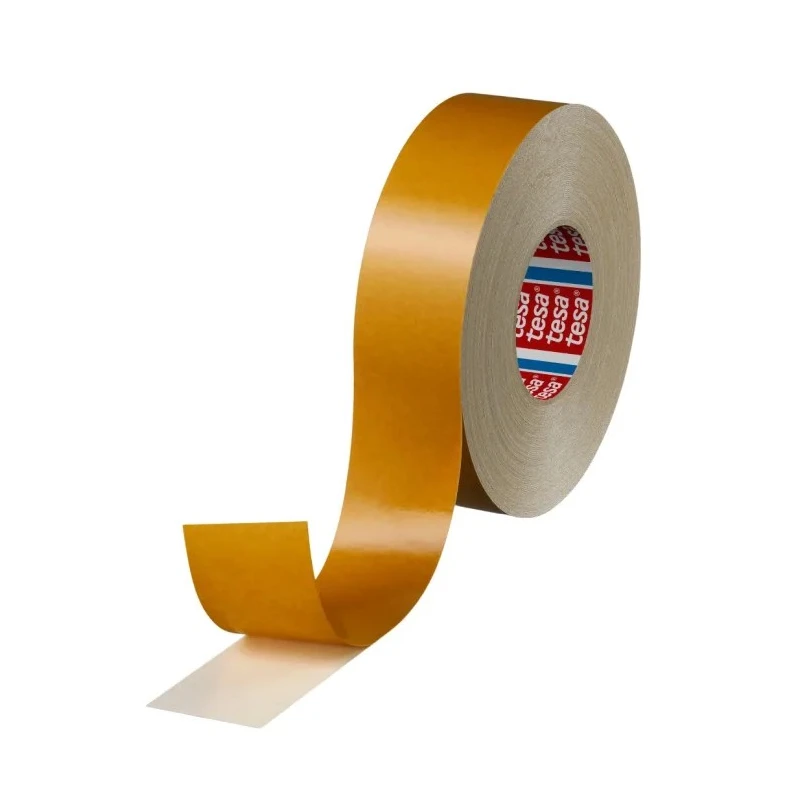 Tesa White Double Sided Cloth Tape 50mm x 50m Natural Rubber Adhesive 7.6N/cm Adhesion Strength 80N/cm 04964-00076-00