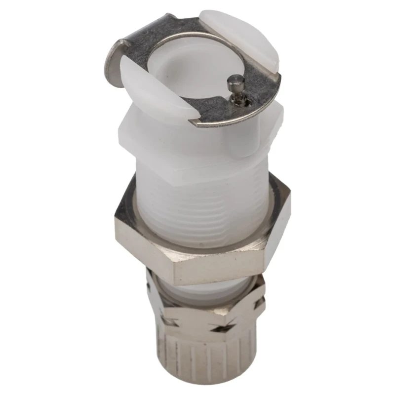 Colder Products Hose Connector 6 mm ID Acetal Body Male Connection Natural White 8.3 bar PLC120-M8