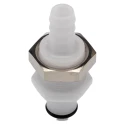 Colder Products Hose Connector with 7.94 mm ID, Natural White Acetal Body, Maximum 8.3 bar Pressure PLCD420-05
