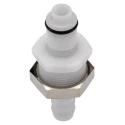 Colder Products Hose Connector with 7.94 mm ID, Natural White Acetal Body, Maximum 8.3 bar Pressure PLCD420-05