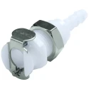 Colder Products Hose Connector 3.18 mm ID, Natural White Acetal Body, 8.3 bar Maximum Pressure PMC16-02