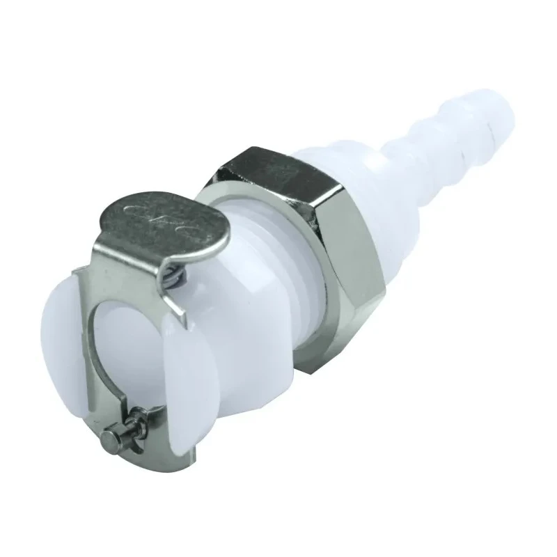 Colder Products Hose Connector 3.18 mm ID, Natural White Acetal Body, 8.3 bar Maximum Pressure PMC16-02