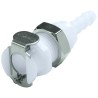Colder Products Hose Connector 3.18 mm ID, Natural White Acetal Body, 8.3 bar Maximum Pressure PMC16-02