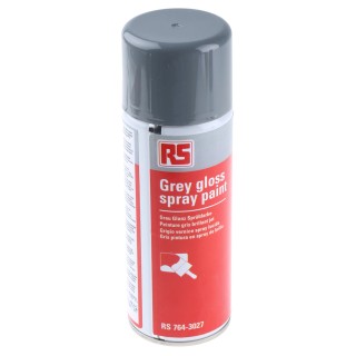 RS PRO 400 ml Grey Gloss Spray Paint with 1.5m² Coverage, Anti-Corrosion, Sustainable 764-3027