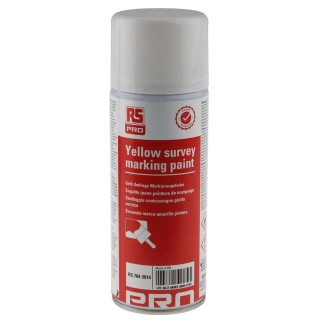 RS PRO 400 ml Yellow Spray Paint Acrylic Base RoHS Compliant 764-3014