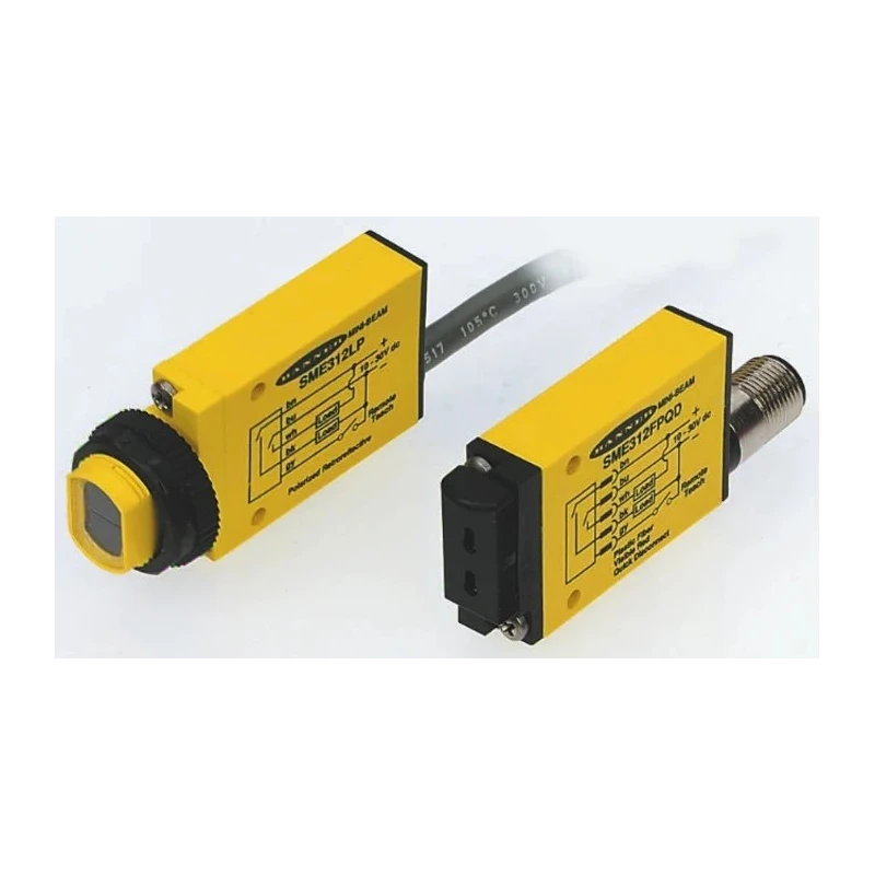 Banner Diffuse Photoelectric Sensor Block Sensor 130 mm NPN/PNP IP67 