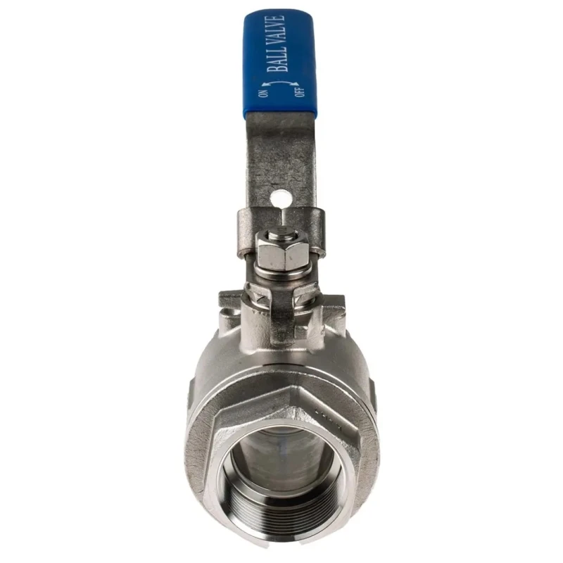 RS PRO ASTM A351-CF8M Stainless Steel Threaded 2-Way Ball Valve BSPP 1-1/2 in, 69 bar A351-CF8M