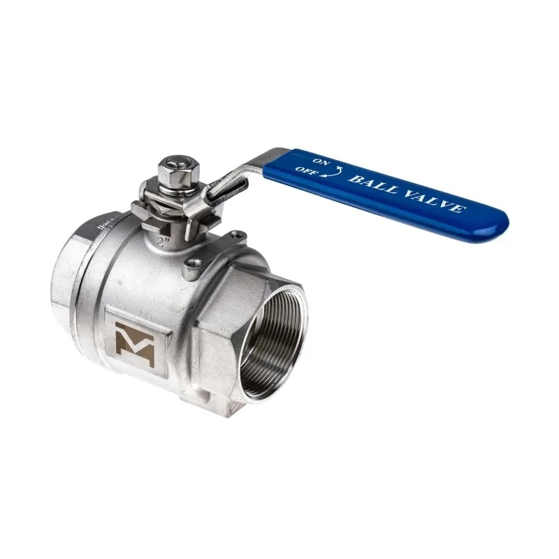 RS PRO Stainless Steel 2-Way Threaded Ball Valve BSPP 2 inch 69 bar ASTM A351-CF8M A351-CF8M