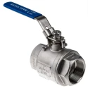 RS PRO Stainless Steel 2-Way Threaded Ball Valve BSPP 2 inch 69 bar ASTM A351-CF8M A351-CF8M