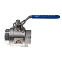 RS PRO Stainless Steel 2-Way Threaded Ball Valve BSPP 2 inch 69 bar ASTM A351-CF8M A351-CF8M