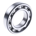 SKF Single Row Deep Groove Ball Bearing, 55 mm Inside Diameter, 100 mm Outside Diameter, 21 mm Race Width, Open End 6211