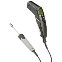 Testo Infrared Thermometer 830-, -30°C to 400°C Measurement Range, ±1.5°C Accuracy, Adjustable Emissivity, 9V Battery T2-Set