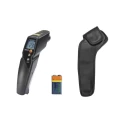 Testo Infrared Thermometer 830-, -30°C to 400°C Measurement Range, ±1.5°C Accuracy, Adjustable Emissivity, 9V Battery T2-Set
