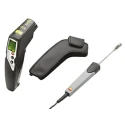 Testo Infrared Thermometer Bundle 830-T4-Set with -30°C to 400°C Range, ±1°C Accuracy, Centigrade, 15h Battery Life 0563 8314