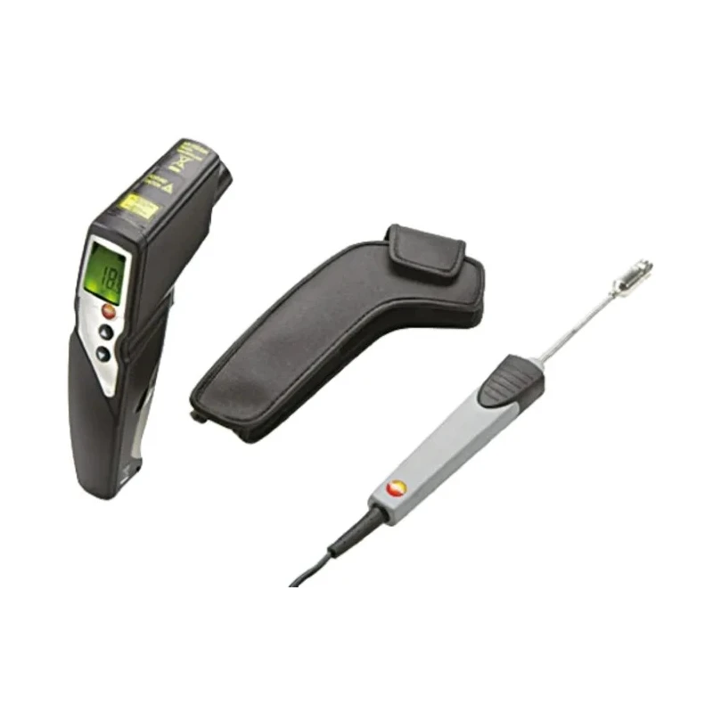 Testo Infrared Thermometer Bundle 830-T4-Set with -30°C to 400°C Range, ±1°C Accuracy, Centigrade, 15h Battery Life 0563 8314