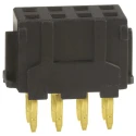 Hirose DF11 Series Straight Through Hole PCB Socket, 8-Contact, 2 Row, 2 mm Pitch, 12A, 250V, Polyamide Housing DF11
