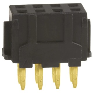 Hirose DF11 Series Straight Through Hole PCB Socket, 8-Contact, 2 Row, 2 mm Pitch, 12A, 250V, Polyamide Housing DF11
