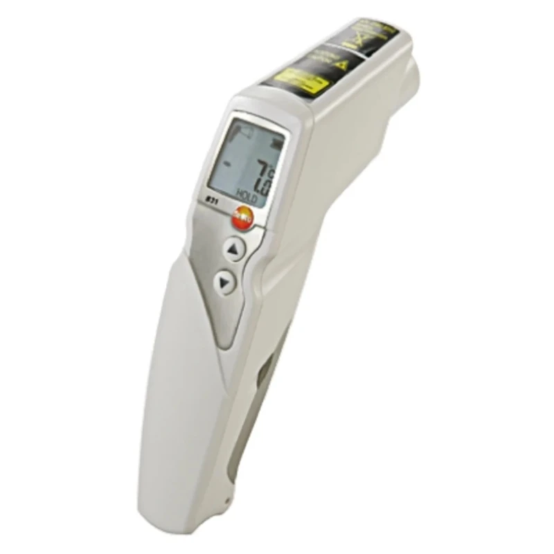 Testo Infrared Thermometer, -30 °C to +210 °C Measuring Range, ±1.5°C Accuracy, Adjustable Emissivity, 0560 8316