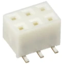 Hirose A3 Series Straight Surface PCB Socket 6-Contact 2 Row 2 mm Pitch Solder A3A-6DA-2SV(71)