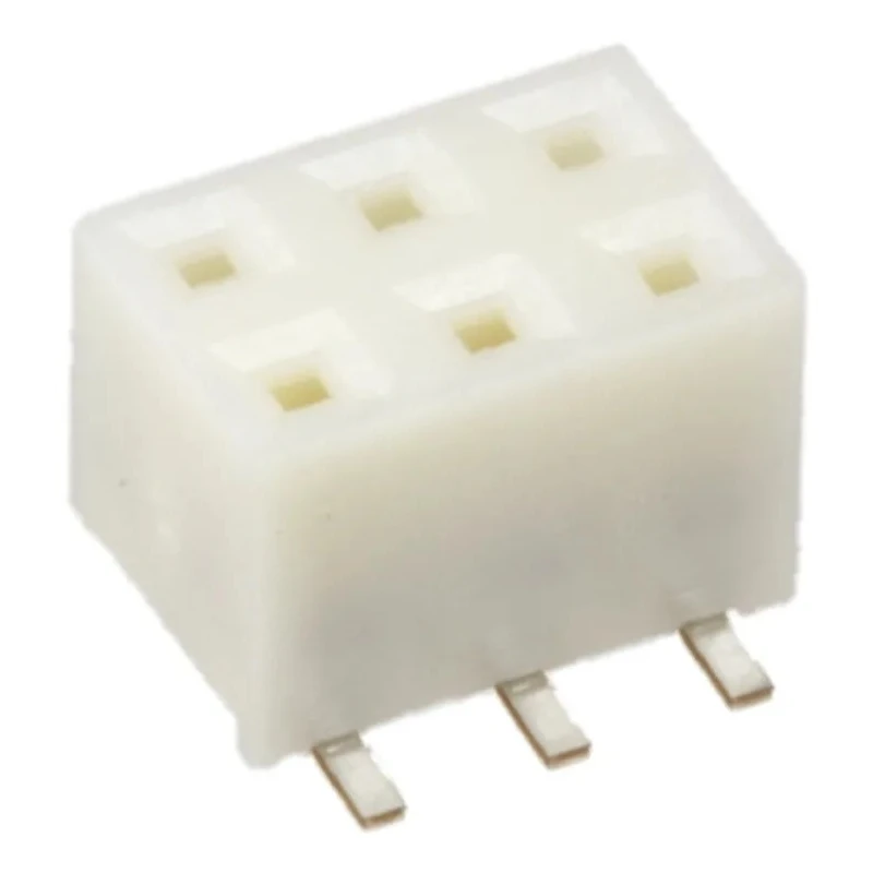 Hirose A3 Series Straight Surface PCB Socket 6-Contact 2 Row 2 mm Pitch Solder A3A-6DA-2SV(71)