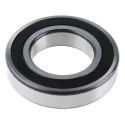 SKF Deep-Groove 1 Row Ball Bearing 55 mm ID, 100 mm OD, 21 mm Width, Sheet Metal Cage, Sealed 6211-2RS1
