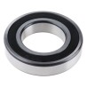 SKF Deep-Groove 1 Row Ball Bearing 55 mm ID, 100 mm OD, 21 mm Width, Sheet Metal Cage, Sealed 6211-2RS1