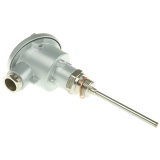 Jumo Temperature Sensor PT100 with 6 mm Diameter and 100 mm Probe Length, Measuring Range -50°C to 260°C PT100