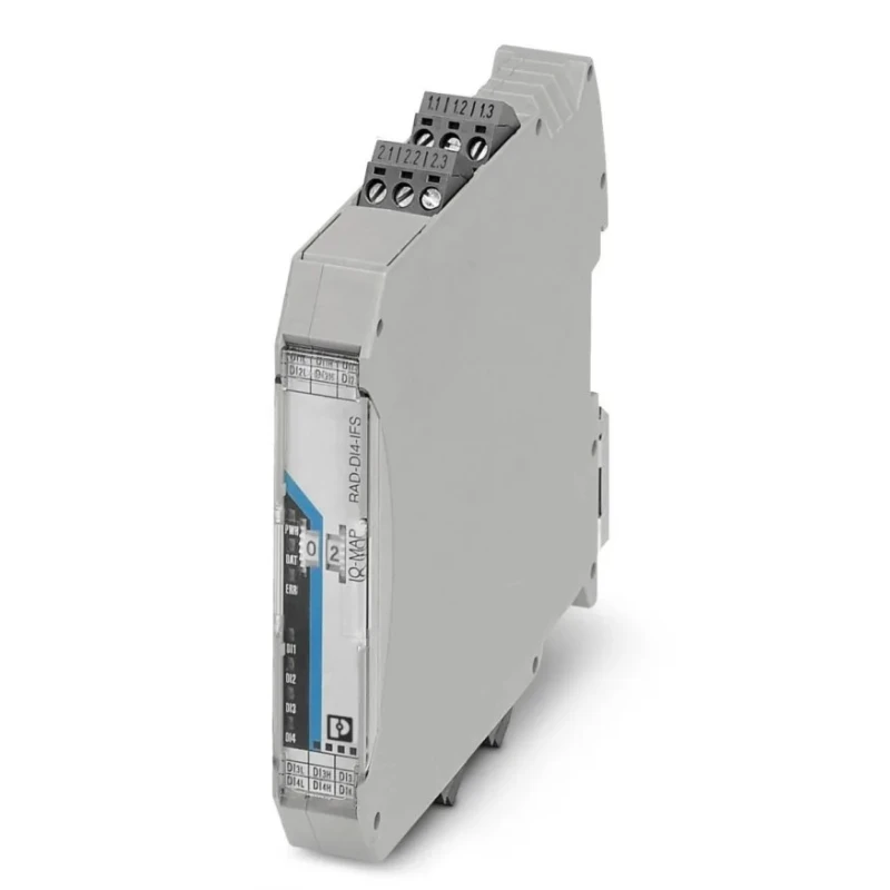 Phoenix Contact RAD-DI4-IFS Series PLC I/O Module for Use with RAD-2400-IFS Wireless Module DI4-IFS