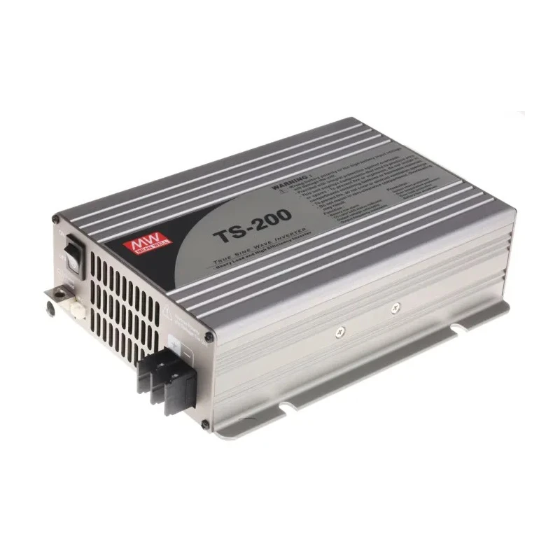 MEAN WELL Panel 200W True Sine Wave Power Inverter 21V dc, 30V dc Input, 230V ac Output TS-200-224B