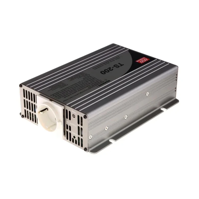 MEAN WELL Panel 200W True Sine Wave Power Inverter 21V dc, 30V dc Input, 230V ac Output TS-200-224B