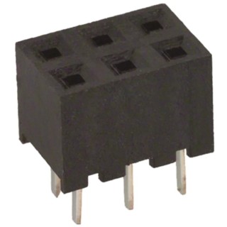 Hirose A3C Series Straight Through Hole 6-Contact 2 Row 2 mm Pitch PCB Socket A3C-6DA-2DSA(71)