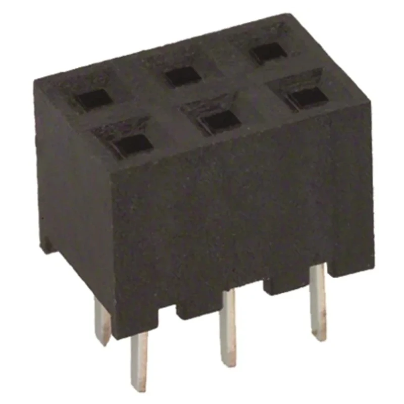 Hirose A3C Series Straight Through Hole 6-Contact 2 Row 2 mm Pitch PCB Socket A3C-6DA-2DSA(71)