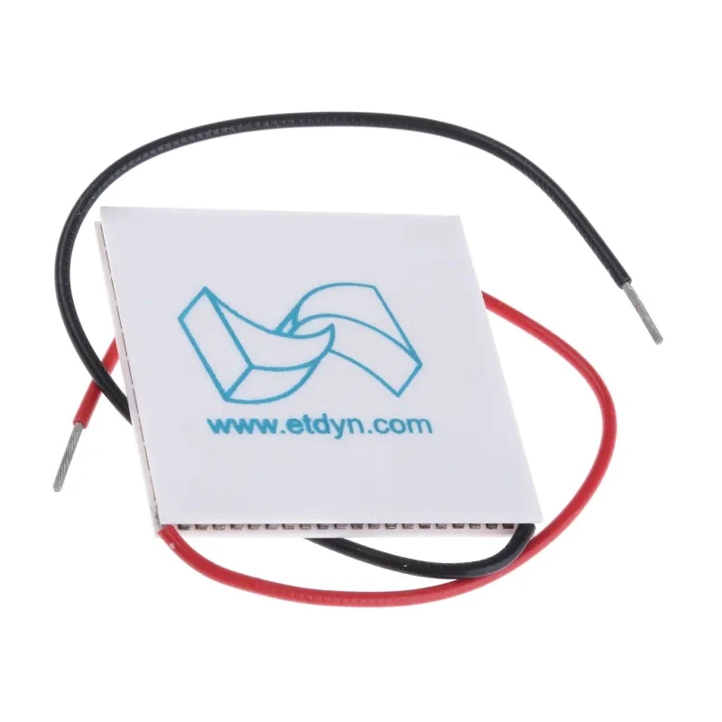 European Thermodynamics Peltier Module Thermoelectric Generator 4.1 W, 15.5 V, 0.81 A, 40 mm x 4 mm x 3.4 mm GM200-241-10-12