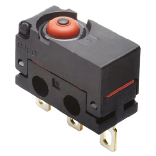 Omron Pin Plunger Micro Switch, Solder Lug Terminal, 2A, 30 V dc, SPCO, IP6X, Dust Proof Ultra Subminiature D2FD-2L0-1H