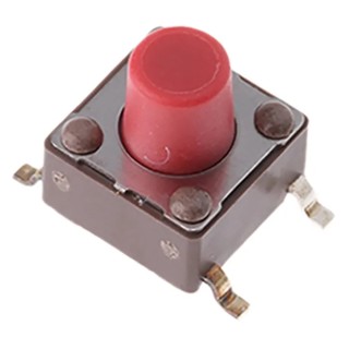 APEM Red Tactile Switch Stem 7 mm SPST Momentary 50mA 12V DC Surface Mount DTSM63RV