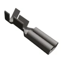 TE Connectivity FASTON .110 Black Uninsulated Female Spade Connector Crimp 2.79 x 0.51 mm Tab Size 20 AWG to 17 AWG 160484-4